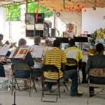 Fanfare & SCEH musicians rehearsing