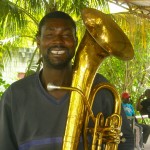 Fanfare member with donated baritone