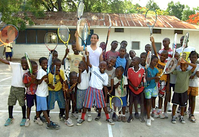 Tennis program Deschapelles, Haiti